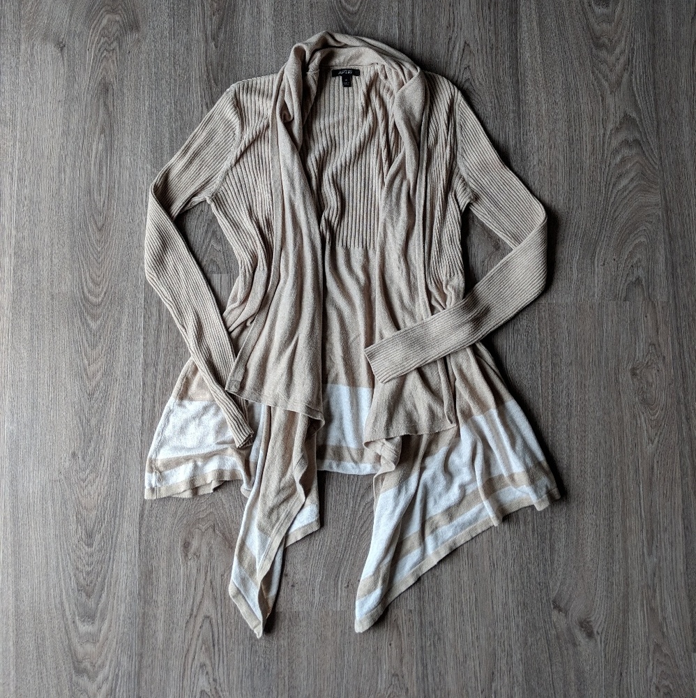 Apt 9 Color Block Waterfall Cardigan